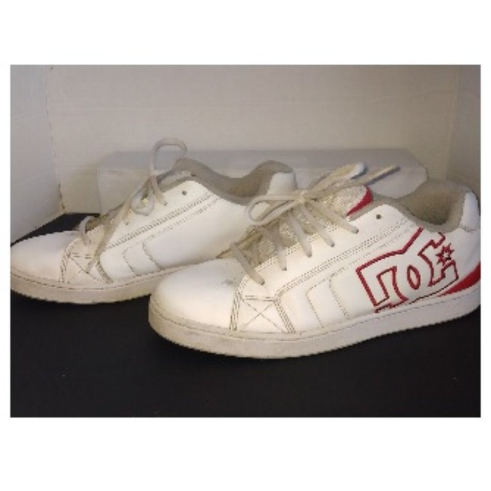 Y2K DC Skate Shoes Rob Dyrdek Sz 14 302616 White/Gray/Red